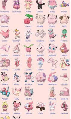 an image of different types of animals on a pink background