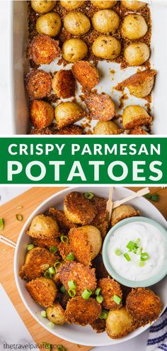 crispy parmesan potatoes Parmesan Potato Recipe, Potato Snack, Parmesan Potato, Garlic Parmesan Potatoes, Potato Side Dish, Potato Appetizers