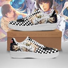 Bruno Bucciarati Sneakers Jojo Anime Shoes Fan Gift Idea Pt06 Unisex Men WomenThe print-on-demand custom shoes are made from high-quality materials, such as leather or canvas, and come in a range of unique designs. They are durable and comfortable, making them a stylish and practical addition to any outfit. Tokyo Ghoul Rize, Air Energy, Bruno Bucciarati, Air Sneakers, Air Force Shoes, Nike Shoes Air Force, Anime Shoes, Jojo Anime, Shoes Air