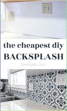 the cheapest diy backsplash for your kitchen