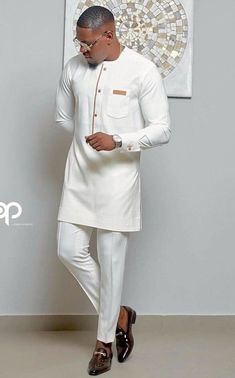 This sharply cut kaftan is effortlessly classic and a must have for any handsome looking man who wants to look gorgeous. The soft and breathable fabric is woven to keep you cool in the hot summer heat. Its open work patterns and looseness also ensures the body is properly ventilated.  Since it is made to order, you can choose your preferred colour or any other modifications. We strongly recommend all our customers to provide their accurate measurements for a perfect fit.  We accept customised or Embroidery For Couples, Party Outfit Birthday, Kaftan Outfit, African Kaftan, African Wear For Men, Men Kaftan, Senator Wears, Prom Suit, Latest African Men Fashion