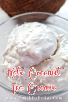 Indulge in the simplicity of our 3-Ingredient Keto Coconut Ice Cream. This dairy-free and vegan ice cream is perfect for a low-carb lifestyle. Ice Cream Keto, Coconut Ice, Coconut Ice Cream, Vegan Ice Cream, 3 Ingredient, Cream Recipes