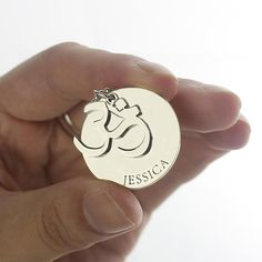 Om Disc Yoga Name Necklace Sterling Silver - Get inner peace and tranquility when you wear our Om Disc Name Necklace . This beautiful yoga necklace comes with an om charm and an engraved disc. Choose one of our proposed words, or engrave any name or word you want on this om necklace. Need a good gift for someone into yoga and empowerment? This om pendant necklace is the perfect choice. Item specifics: Style Name Necklace/Love Necklace Pendant Size 2.5cm/1" Hook Single Hook Material Sterling Silv Personalized Symbolic Jewelry For Meditation, Om Necklace, Om Charm, Om Pendant, Yoga Necklace, Necklace Love, Beautiful Yoga, Engraved Jewelry, Rings Necklaces