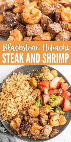 this black stone tibaki steak and shrimp is an easy weeknight meal that's ready in under 30 minutes