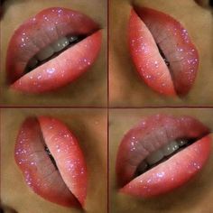 . Ombre Lip, Orange Lips, Ombre Lips, Makijaż Smokey Eye, Glitter Lips, Forever Living Products, Lip Colour, Lip Service, Lip Art