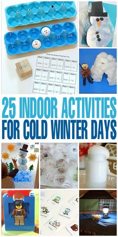 25 indoor activities for cold winter days that are fun and easy to do with the kids