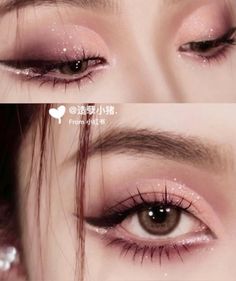 Full Makeup Ideas, Aesthetic Eye Makeup, Doe Eye Makeup