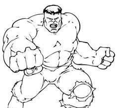 the incredible hulk coloring pages to print for kids and adults, with an easy way to draw