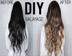 From Dark To Blonde Hair, Dark To Blonde Hair, Home Hair Dye Tips, Dark To Blonde, Ombre Hair At Home, Ombre Hair Tutorial, Balayage Ombre Hair