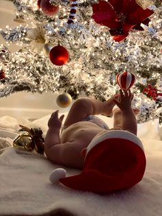 Baby Christmas Christmas Pic, Idee Babyshower, First Christmas Photos, Xmas Pictures, Xmas Photos