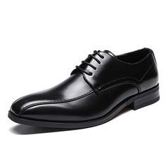 US$ 55.75 - Men Black Microfiber Leather Lace Up Comfy Business Formal Shoes Mens Prom, Business Formal Shoes, Prom For Guys, Leather Suit, Oxfords Shoes