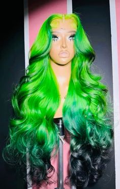 #greenhair #greenombre #greenwig #greenlacewig #613hair #613wig #explore #viral #hair #hairstyles #extensions #curlyhair #naturalhair #curly #style #love #bombfallhair #melanin #black #blackgirlmagic #blackhairstyles #bomb #wig #wigs #closure #frontal #360wig #Peruvian #Peruvianhair #deepwave #middlepart #lusciouscurls #blackhairmag #naturalhairstyle #weaveologist #hairgoals #bundlesdeals #bundlesforsale #unprocessedhair #quickweave #hairbundles #bodywavebundles #bodywavehair #virginbundles #gluelessinstall #sewinweave #traditionalsewin #naturalsewin #sewins #bodywavewigs #leaveoutsewin #lol #sidepart #jetblackhair #myrahaircollection Green Highlighted Wig, Green Wig Hairstyles, Colored Wigs Black Women, Green Wigs Black Women, Colored Wigs On Dark Skin, Dark Green Wig, Frontal Styles, Green Wigs