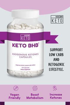 Exogenous ketones capsules support nutritional ketosis. Our beta-hydroxybutyrates (BHB) formula was designed for those on a ketogenic diet, low carb diet, or for others who might have trouble getting into ketosis after eating carbs or a cheat meal. Helps with metabolism, sustainable energy, performance and endurance. Nutritional Ketosis, Keto Diet Drinks, Starting Keto Diet, Low Carb Dessert