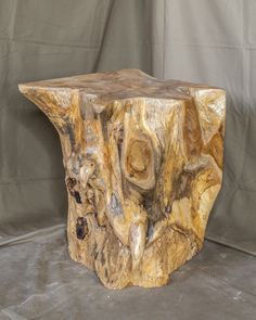 a piece of wood sitting on top of a table