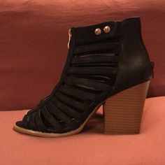 Sexy Boho Heels/Boots. Size 8. Faux Zipper Down The Front. Snaps On The Side For Closure As Well As Zip Up The Back. New (Without Hang Tag) But Stickers On The Bottom. Never Worn! Boho Heels, Qupid Shoes, Heels Boots, Hang Tags, Heeled Boots, Bootie Boots, Zip Ups, Ankle Boots, Women Shoes