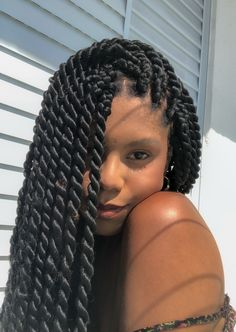 Afro Hair Twists, Box Dreads, Box Braids Twist, Afro Hairstyles Braids, Twist Braids Hairstyles, Long Twist Braids, Twisted Braids, Afro Twist Braid