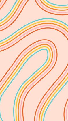 an abstract background with wavy lines in pastel colors