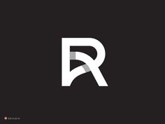 the letter r in white on black