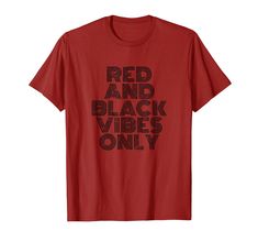 PRICES MAY VARY. Wear this distressed matching apparel for the local football, baseball, softball, volleyball or basketball team. Perfect the whole family wear to the home game. Great for sports team trips, matching photos and tournaments. Red And Black Vibes Only. Great for Mom and Dad, family and kids to encourage, applaud and cheer on their favorite players. Perfect for cheerleaders and football players. With a vintage distressed retro 70s themed red and black color design. Lightweight, Class High School Football Shirts, Matching Photos, Black Vibes, High School Football, Basketball Team, Team T Shirts, Retro 70s, Baseball Softball, Basketball Teams