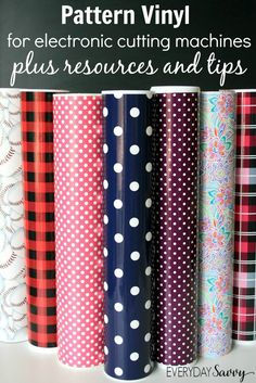 the pattern vinyl for electronic cutting machines plus resources and tips