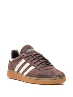 Adidas X Sporty & Rich Handball Spezial Sneakers - Brown | Editorialist Adidas Sl 72, Sneakers Brown, Balenciaga Track, Brown Sneakers, Sporty And Rich, Balenciaga Triple S, Adidas X, Derby Shoes, Espadrille Shoes