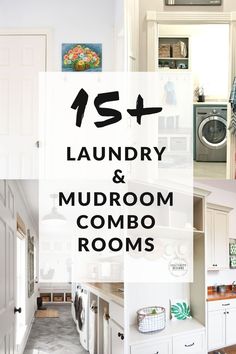 laundry and mudroom combo rooms with text overlay