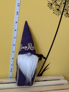 Gnomes made from crown royal bags Crown Royal Grome, Crown Bag Gnome, Crown Royal Gnome, Crown Royal Bags, Crown Royal, Miniature Art, Dart, Collectible Dolls, Art Dolls