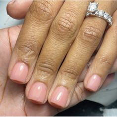 Nude Gel Manicure, Nail Aesthetics, Natural Acrylic Nails, French Manicures, Colourful Hair, Dip Nails, Beige Nails