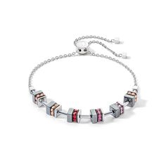 Sparkling Classic Chain bracelet silver-red: modern design, sparkling charm The Sparkling Classic Chain bracelet in silver-red is the perfect evolution of the popular Sparkling Classic series. With sparkling crystals in shades of red and pink, combined with haematite and stainless steel, this bracelet sets stylish accents. The new slider clasp allows flexible adjustment so that the bracelet always fits perfectly. An elegant companion that combines classic glamour with modern design and skilfully