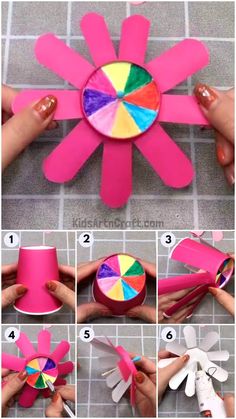 how to make a paper sunflower craft for kids