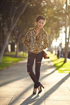 cheetah <3 Cheetah Coat, Mulberry Lily, Wendy Nguyen, Wendy's Lookbook, Mystery Man, Nyc Style, Leopard Coat, Leopard Print Jacket, Leopard Fashion