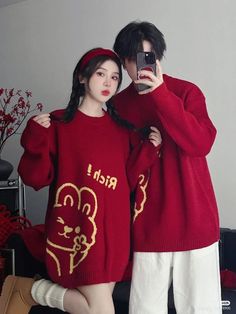 Sweet Korean Couple, Korean Valentines, Korean Couple Fashion, Valentine Couple Outfits, Korean Couple Aesthetic, Couple Outfits Korean, Couple Ootd, Ootd Couple