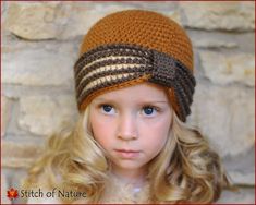 1920s Hat, Crochet Turban, Baby Turban Hat, Reverse Single Crochet, Bonnet Crochet, Childrens Hats, Crochet Simple, Turban Hat, Beanie Pattern