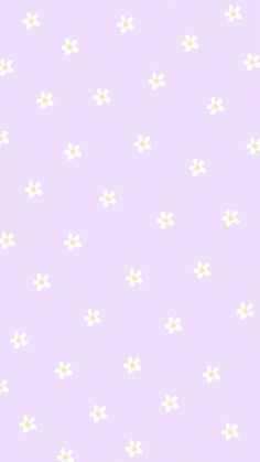 a purple background with small white flowers on the left and right side of the image