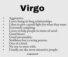 a poster with the words virgo written in black and white, on a white background