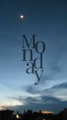 an image of the word monday written in black on a window sill at night