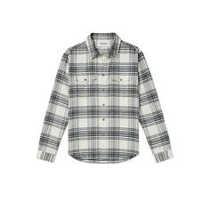 FRAME's checked shirt is as classic and versatile as its signature jeans. Cut from soft cotton, it's designed for a loose fit with a curved hem. Classic Plaid Shirt With Spread Collar, Casual Gingham Cotton Flannel Shirt, Classic Plaid Button-up Top, Classic Plaid Tops For Casual Gatherings, Everyday Cotton Flannel Collared Shirt, Everyday Cotton Collared Flannel Shirt, Classic Spring Flannel Shirt For Everyday, Everyday Relaxed Fit Flannel Shirt, Classic Plaid Flannel Shirt With Relaxed Fit