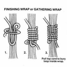 instructions to tie a gartering wrap