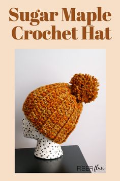 crochet hat Hat Free Crochet Pattern, Fall Hat, Fall Hats, Sugar Maple, Shades Of Gold, Crochet Hat, Fall Foliage, Cute Crochet, Crochet Ideas