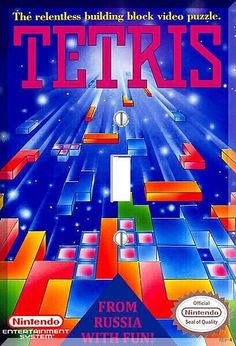 an old video game with the title tetris from russia on it's cover