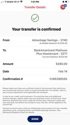 an email form with the text, your transfer is confined from adv plus banking