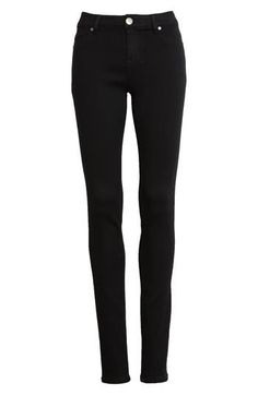 Essential, sleek black skinnies with an extra-long inseam are destined for lots of looks whether it's daytime fun or nights out on the town. 34" inseam; 10" leg opening; 9 1/4" front rise; 14 1/2" back rise Zip fly with button closure Five-pockets style 79% cotton, 20% polyester, 1% spandex Machine wash, tumble dry Imported BP. Slim Black Bottoms For Workwear, Spring Workwear Straight Leg Jeggings, Casual Slim Fit Elastane Jeggings, Versatile Black Jeans For Fall, Versatile Black Jeans For Spring, Versatile Black Stretch Jeans, Black Elastane Jeans For Fall, Black Stretch Versatile Jeans, Classic Black Stretch Jeans