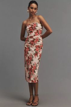 The Soleil Slim Strapless Ruched Dress | Anthropologie Formal Clothing, To Buy List, Virtual Wardrobe, Celebrity Trends, Slim Dress, Project Runway, Buy List, My Dream Wardrobe, Slim Dresses