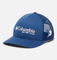 A comfortable, classic snap-back hat with a variety of fishing graphics and a cool-wearing mesh back. Fishing Cap, Snap Back, Snap Backs, Columbia Sportswear, Accessories Shop, Columbia, Fishing, Mens Accessories, Crown