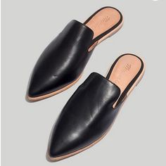 Brand: Madewell Style: Gemma Mule Color: Black Material: Leather Upper And Lining. Man-Made Sole. Size: Us 6.5/Eur 38. Condition: Brand New How To Have Style, Clothing Pieces, Women's Mules, Loafer Mules, Womens Mules, Kinds Of Shoes, Comfy Shoes