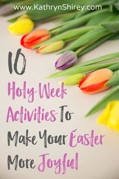 Holy Week Activities, Palm Sunday Activities, Daily Devotional Prayer, Palm Sunday Decorations, Palm Sunday Crafts, Christ Centered Easter, Sunday Activities, Maundy Thursday, Holy Saturday