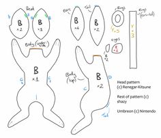 the instructions for how to make an origami doll's head and hands