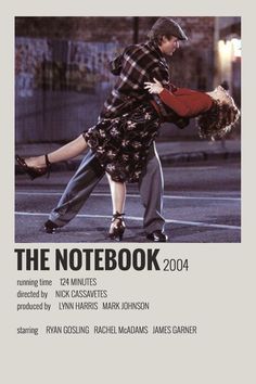 the notebook movie poster with two people dancing