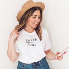 Christian Women Apparel \ Womens Tees \ Conservative Women Donut Shirt, Conservative Outfits, 2 Timothy 1 7, Tshirts For Women, Cute Donuts, 2 Timothy, Faith Over Fear, American Flag Shirt, Self Control