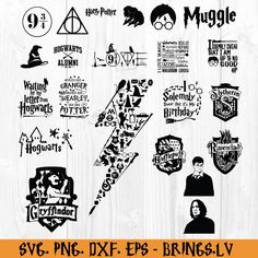 harry potter svg dxf files